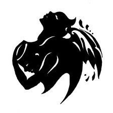 Схема вышивки «силуэт»