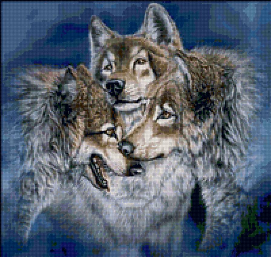 Трио - хищник, волк - предпросмотр