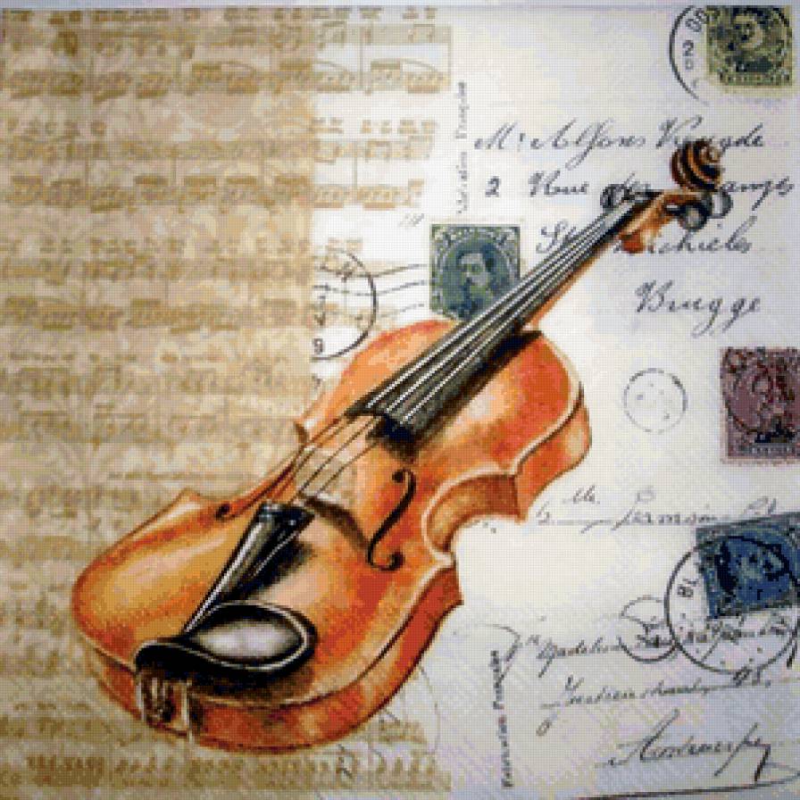 музыка ретро - музыкальные инстументы, картина - предпросмотр