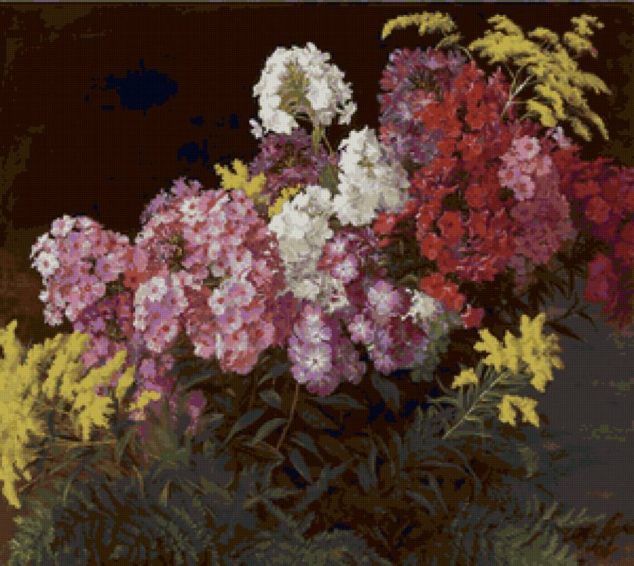 флоксы в букете - цветы, флоксы, букет - предпросмотр