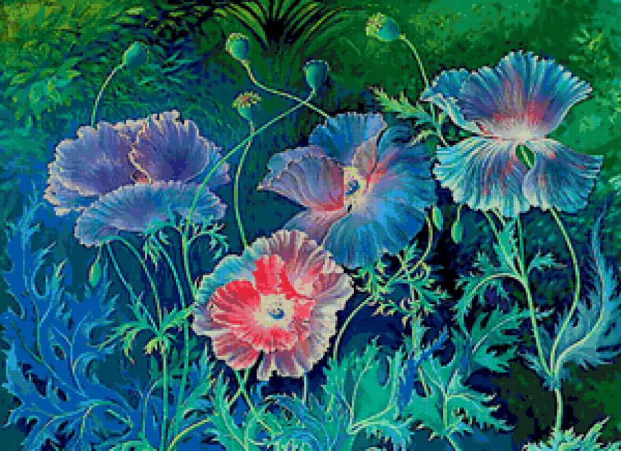 №60239 - цветы, маки - предпросмотр