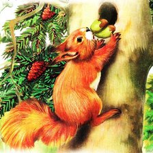 Схема вышивки «Белочка»