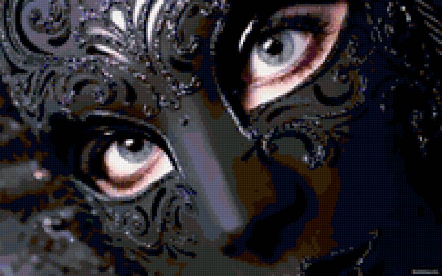 Маска - исскуство, девушка, маска - предпросмотр