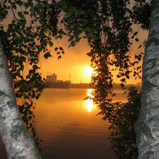 Схема вышивки «На закате»