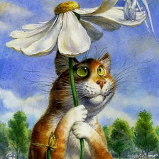 Схема вышивки «котофей»