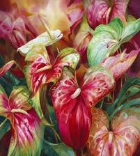 Схема вышивки «картина цветов»