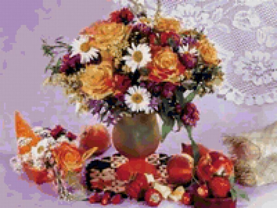 букет с фруктами - предпросмотр