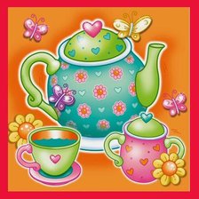 Схема вышивки «Чайпитие»