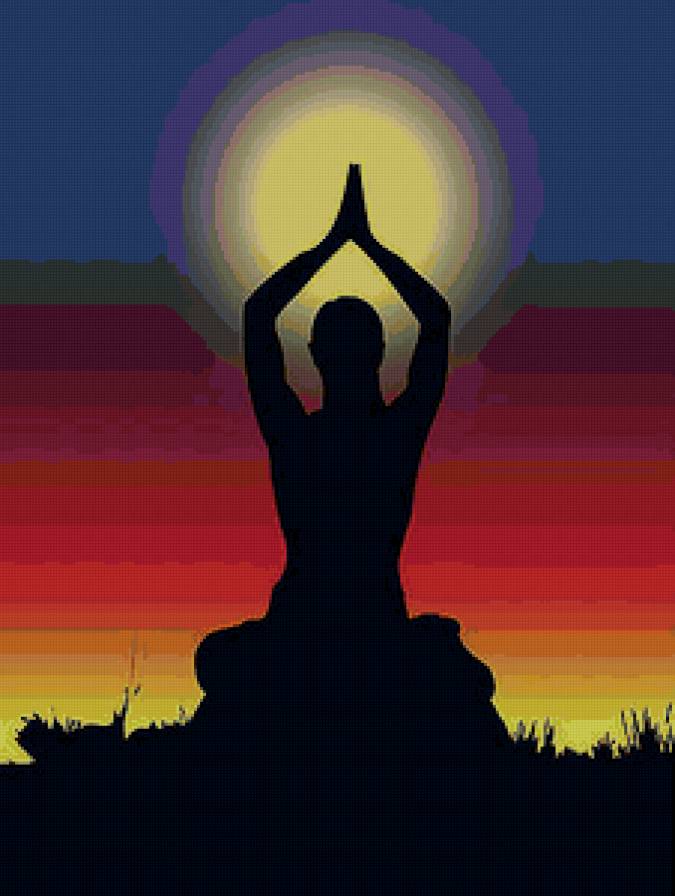 йога - девушка, образ, картина - предпросмотр