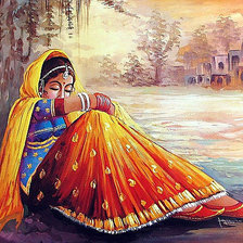 Схема вышивки «индианка»