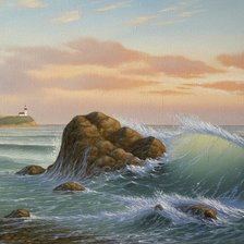 Схема вышивки «Вид на море))»