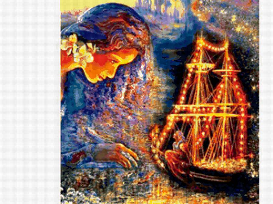 девушка - картина, сказка - предпросмотр