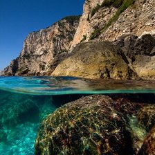 Схема вышивки «море»