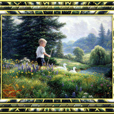 Схема вышивки «пастушок»