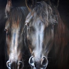 Схема вышивки «Двое»