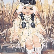 Схема вышивки «Маленькая Покахонтас»