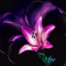 Схема вышивки «лилия»