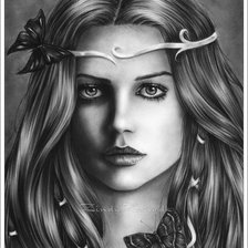 Схема вышивки «девушка»