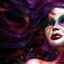 Схема вышивки «девушка»