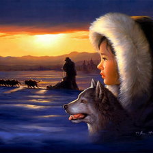 Схема вышивки «север»