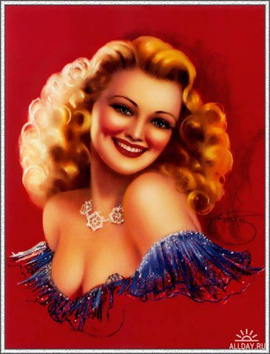 Серия "В американском стиле" - девушка - оригинал