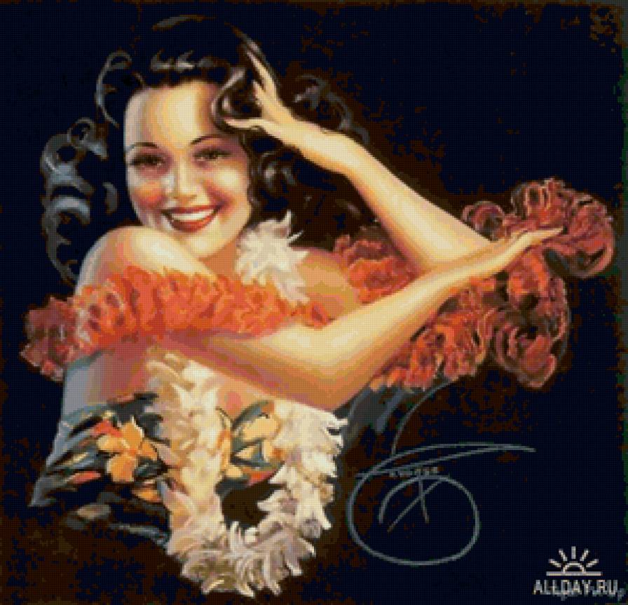 Серия "В американском стиле" - девушка - предпросмотр