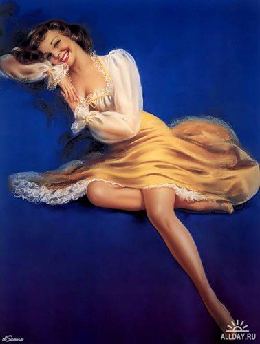 Серия "В американском стиле" - девушка - оригинал