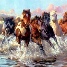 Схема вышивки «в танце водяных брызг»