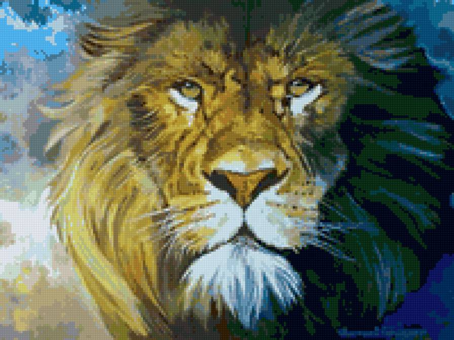 царь зверей - хищники, царь, животные, лев - предпросмотр