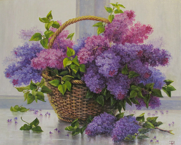 Душистая сирень 2 - букет, сирень, весенние цветы - оригинал