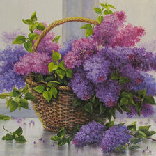 Схема вышивки «Душистая сирень 2»