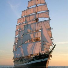 Схема вышивки «Парусник»