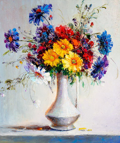 букет цветов - цветы, ваза - оригинал