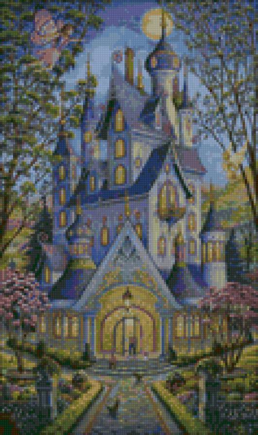 Весенний замок - сказка, замок, весна - предпросмотр