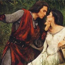 Схема вышивки «рыцарь и дама»