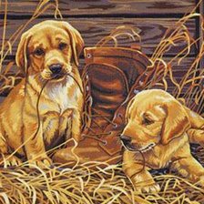 Схема вышивки «Друзья»