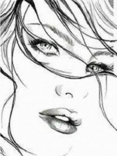 женщина - лицо, человек, черно-белый, женщина - оригинал