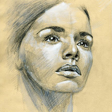 Схема вышивки «портрет»