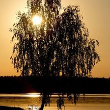 Схема вышивки «закат»