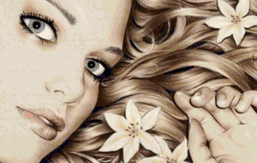 девушка - черно-белый, человек, женщина, лицо - предпросмотр