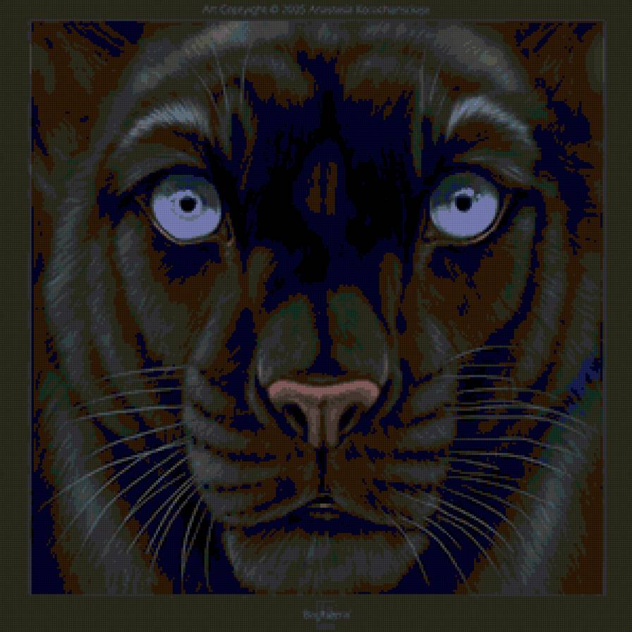 пантера - кошки, черно-белый, животные, леопард - предпросмотр