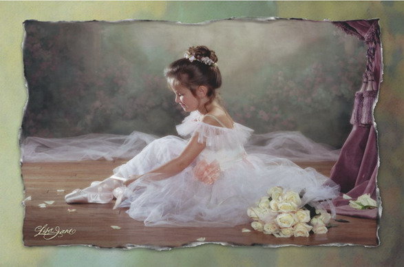 юная балерина - балерина, девушка, живопись - оригинал