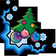 Схема вышивки «салфетка "Новый год"»