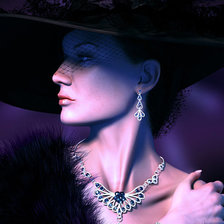 Схема вышивки «Леди»