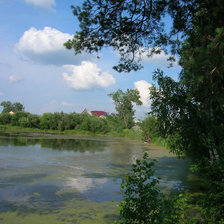 Схема вышивки «пейзаж»