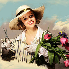 Схема вышивки «женский образ»