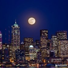 Схема вышивки «В небе над Сиэтлом»