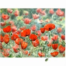 Схема вышивки «Украина.поле маков»