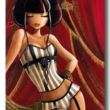 Схема вышивки «красотка»