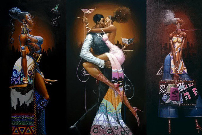 картина - образ, девушки, любовь, мотив, страсть, триптих - оригинал